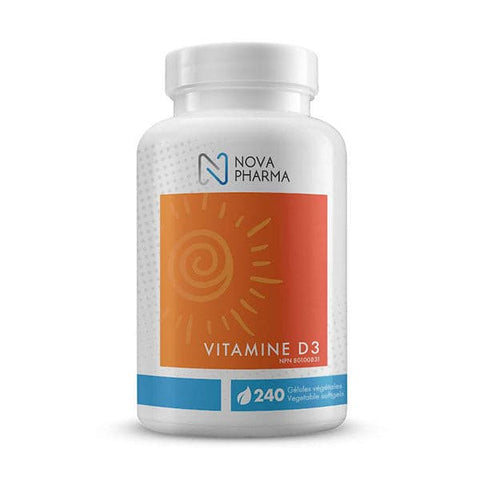Nova Pharma - Vitamine D3 240 gélules.
