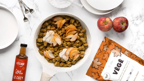 Poêlée de pain dorée d'automne