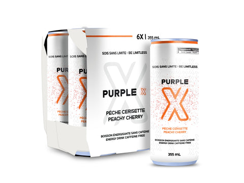 Purple X - Boisson Énergisante Sans Caféine 355ml - Shop Santé