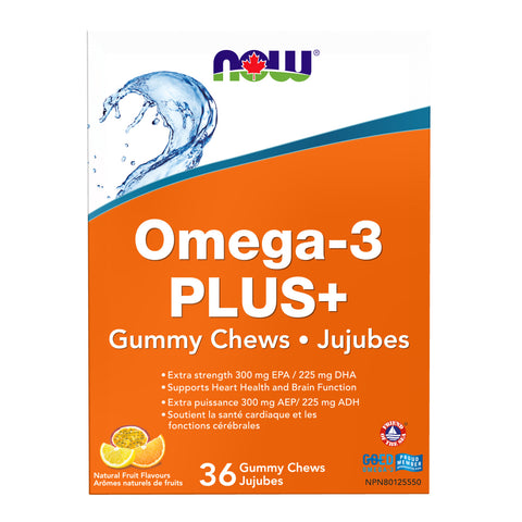 NOW - Omega 3 PLUS+ 36 Jujubes