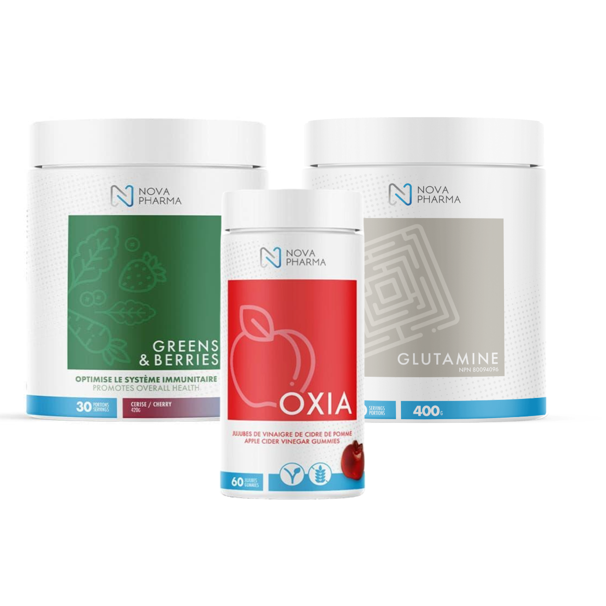 Greens, Oxia and Glutamine Nova Pharma