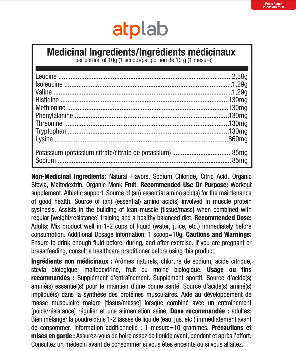 Informations Nutritionnelles