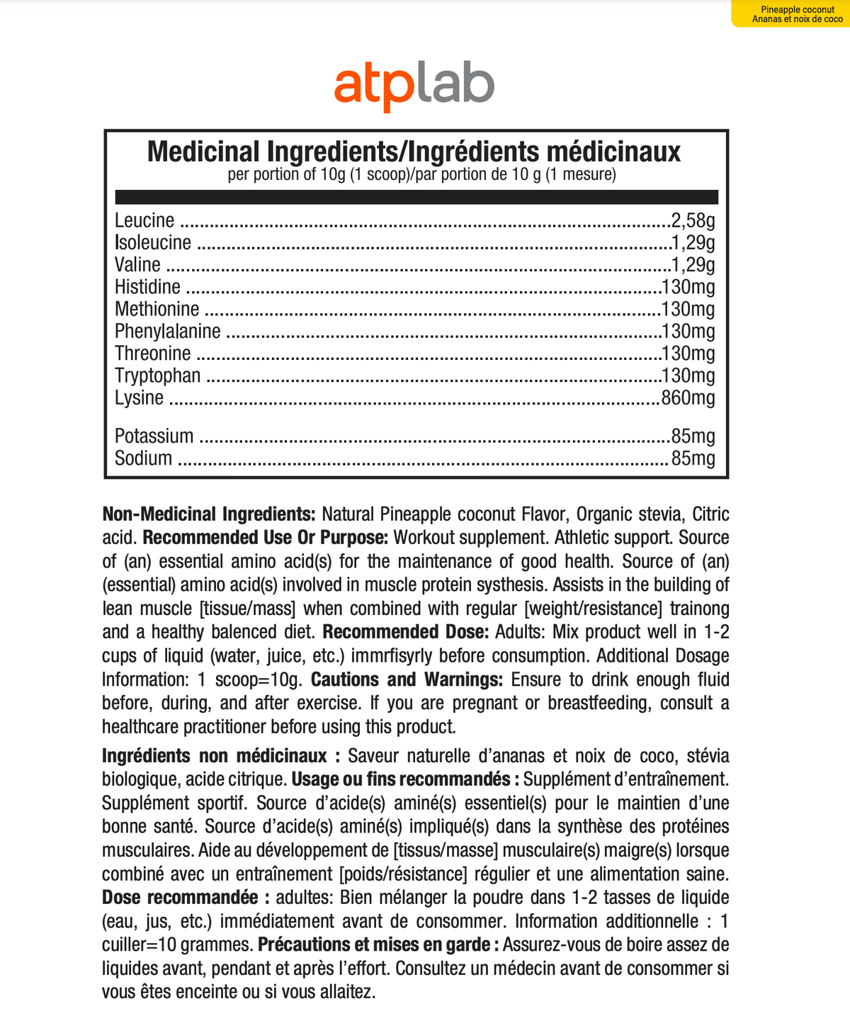 Informations Nutritionnelles