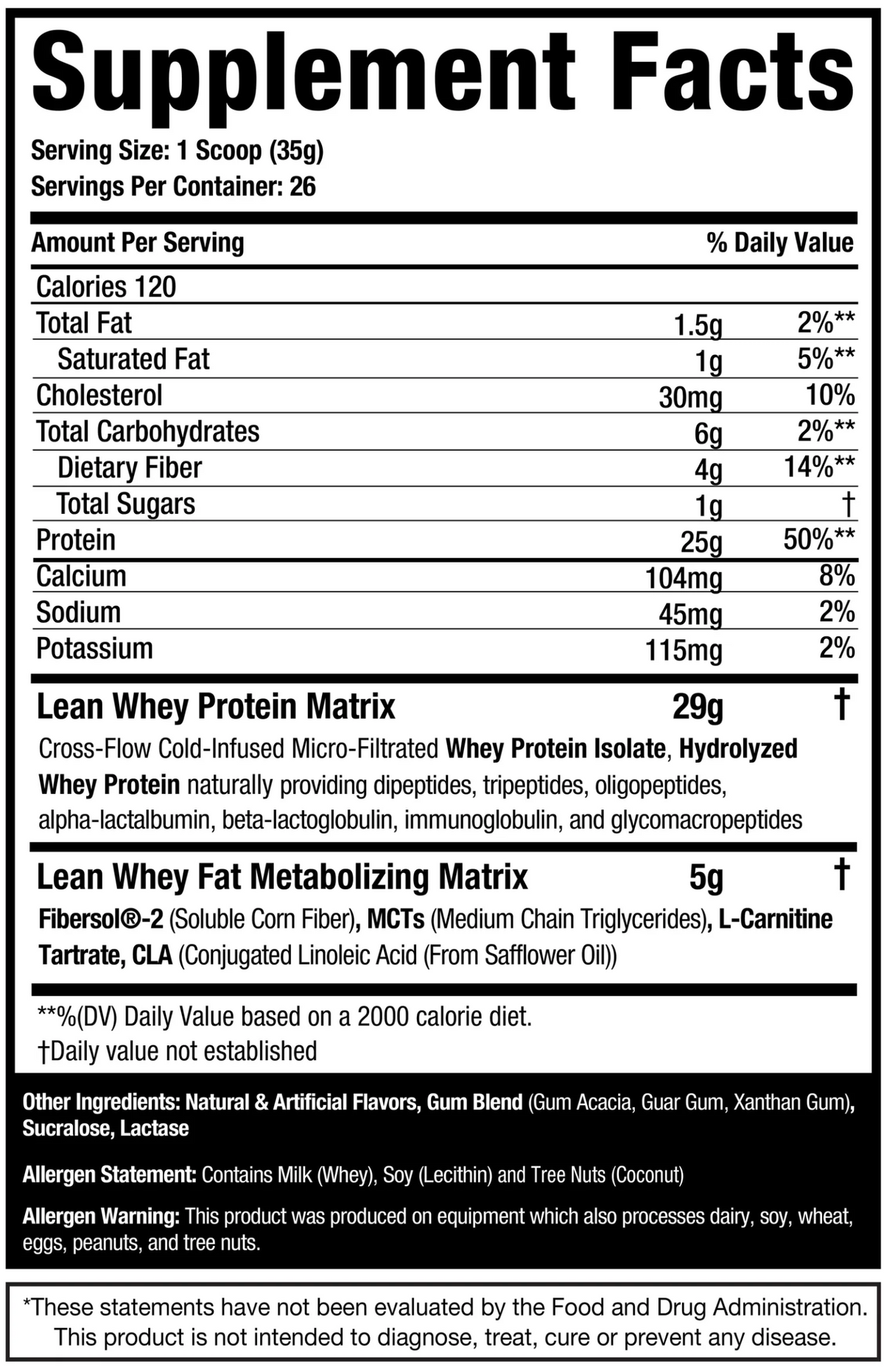 Informations Nutritionnelles