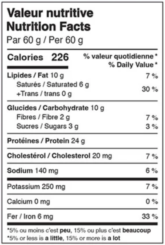 Nutritional Information