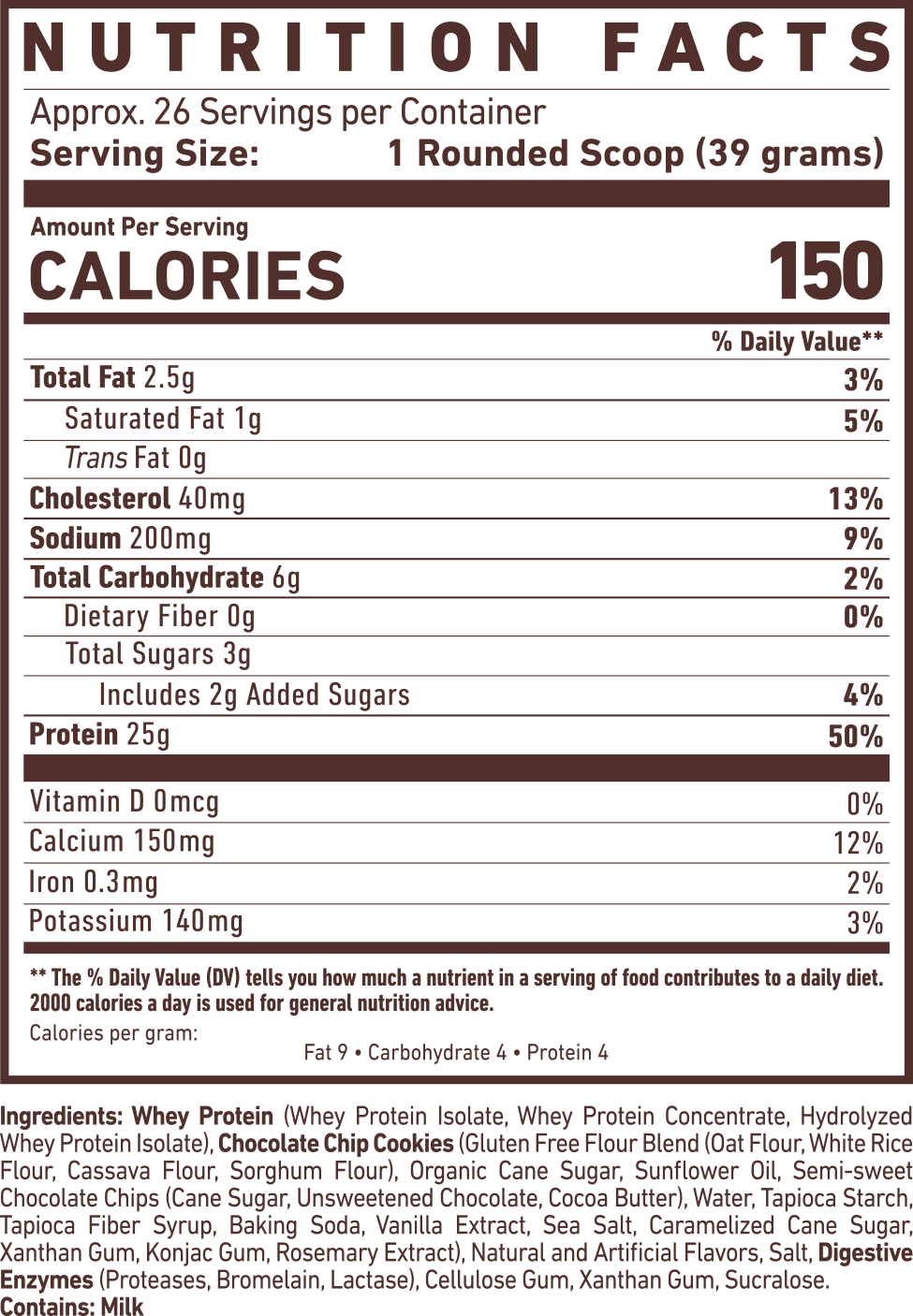 Informations Nutritionnelles