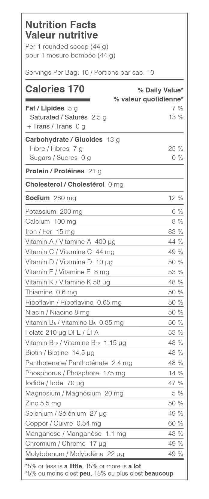 Nutritional Information