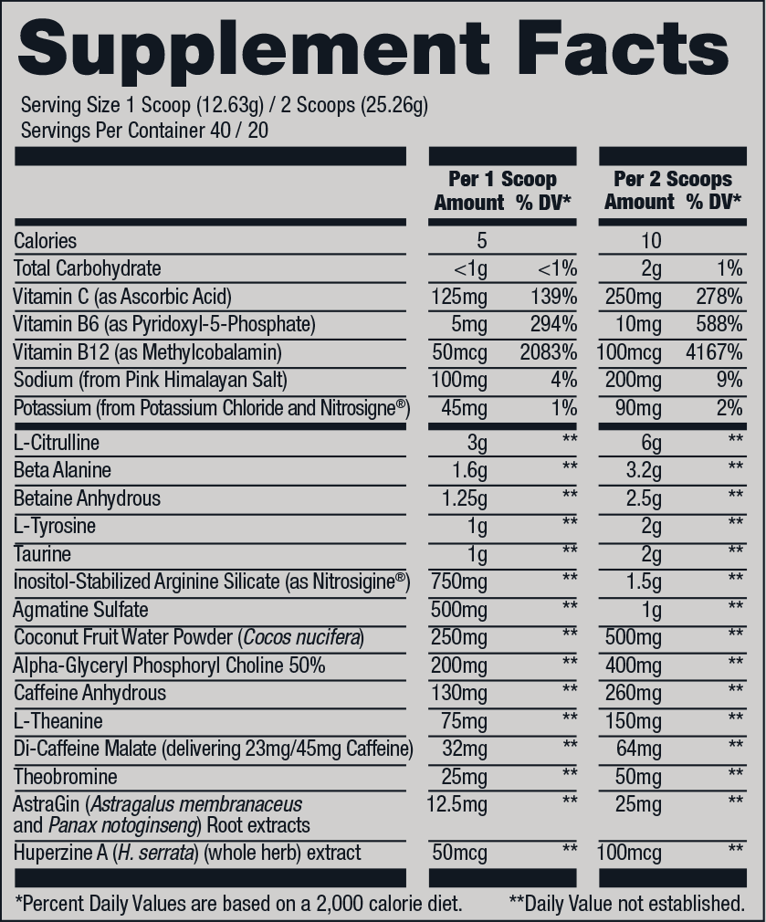 Informations Nutritionnelles