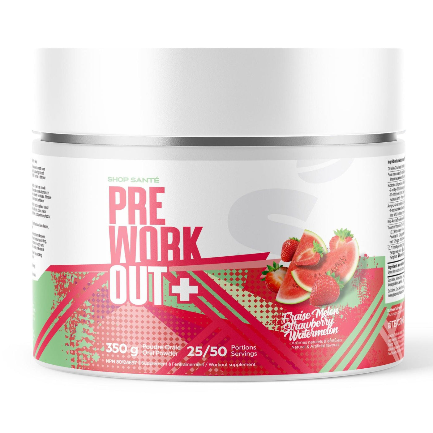Shop Santé - Pre-Workout - 350g - Last Chance! **Product may have hardened/clumped.**