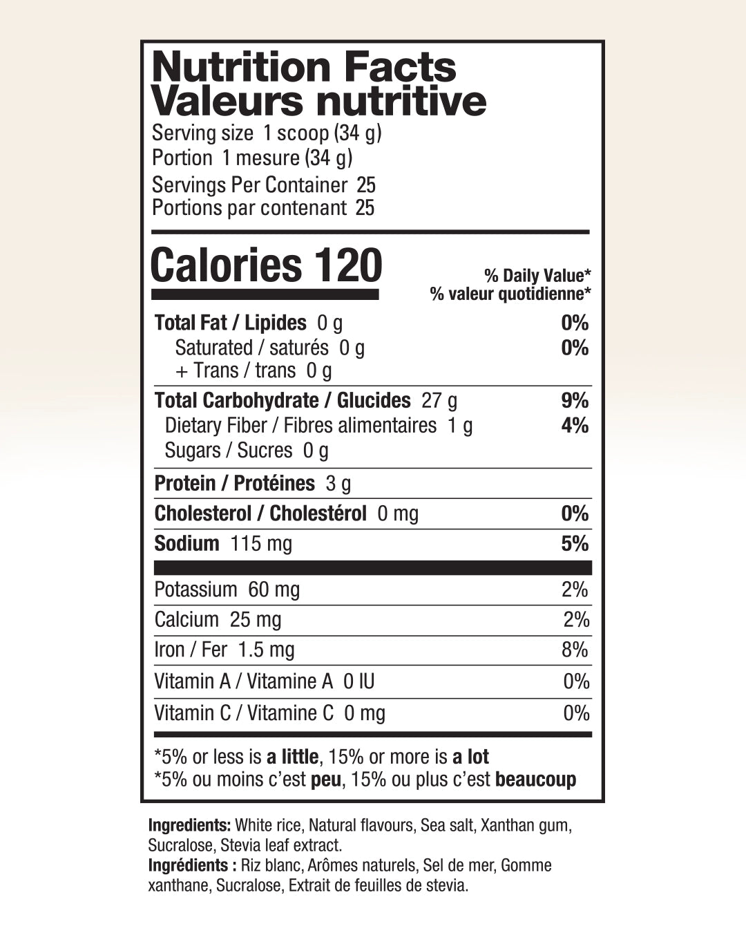 Informations Nutritionnelles