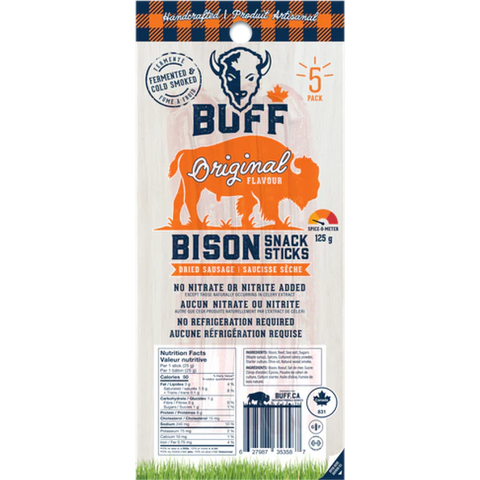 BUFF - Bâtonnets de bison 125g