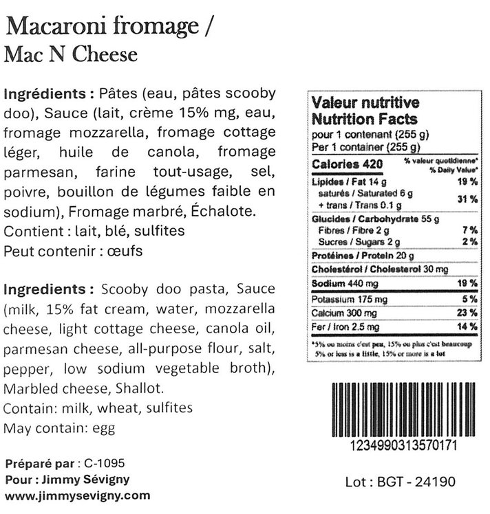 Nutritional Information