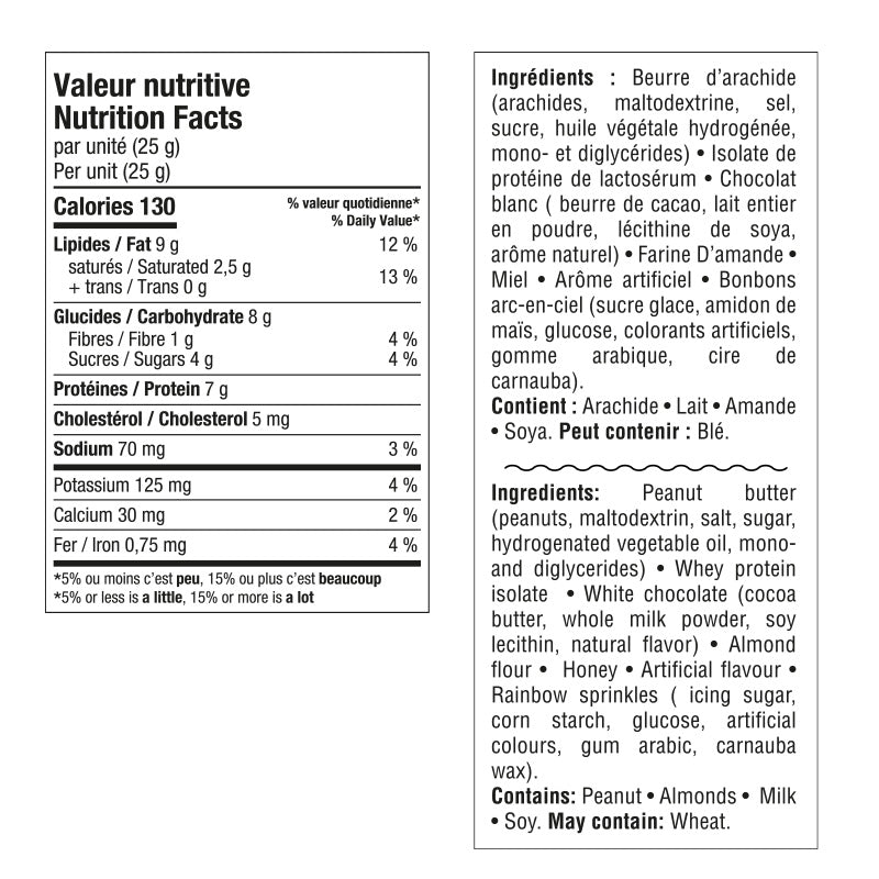 Informations Nutritionnelles