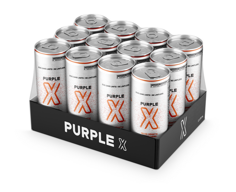 Purple X - Boisson Énergisante Sans Caféine 355ml - Shop Santé