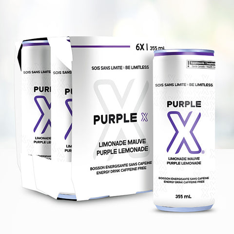 Purple X - Boisson Énergisante Sans Caféine 355ml.