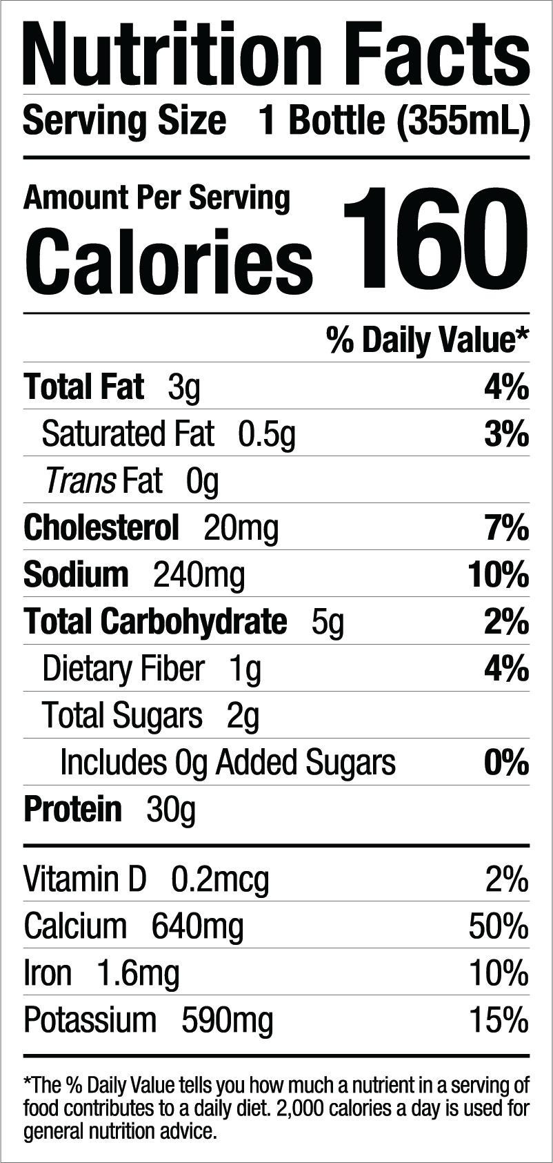 Informations Nutritionnelles