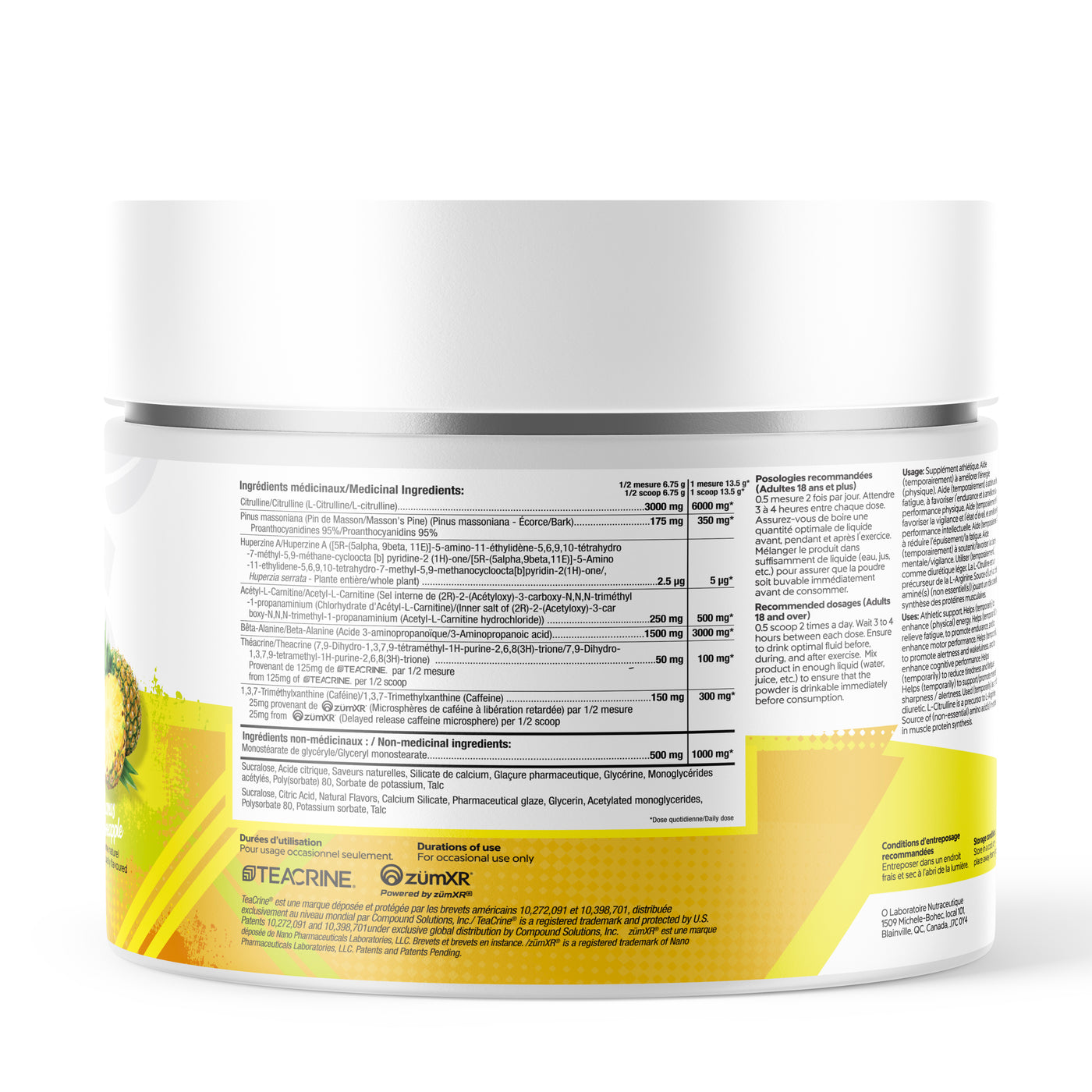 Informations Nutritionnelles