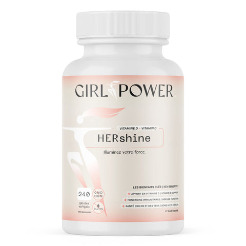 Girl Power - HERshine Vitamine D - 240 Gélules