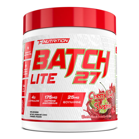 TC Nutrition - Batch 27 - Pre Workout Lite - 240g