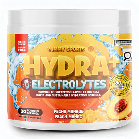 Yummy Sports - Hydra+Électrolytes avec caféine - 210g