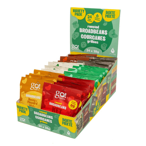 Go Nutrition - Gourganes grillées - Boîte Mixte 28g (24x)