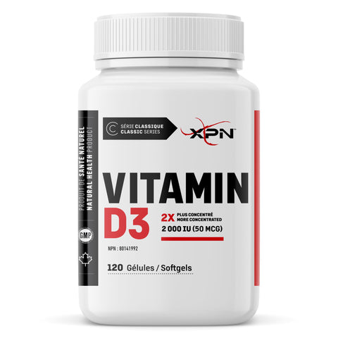XPN - Vitamine D3 2000iu - 120 gélules