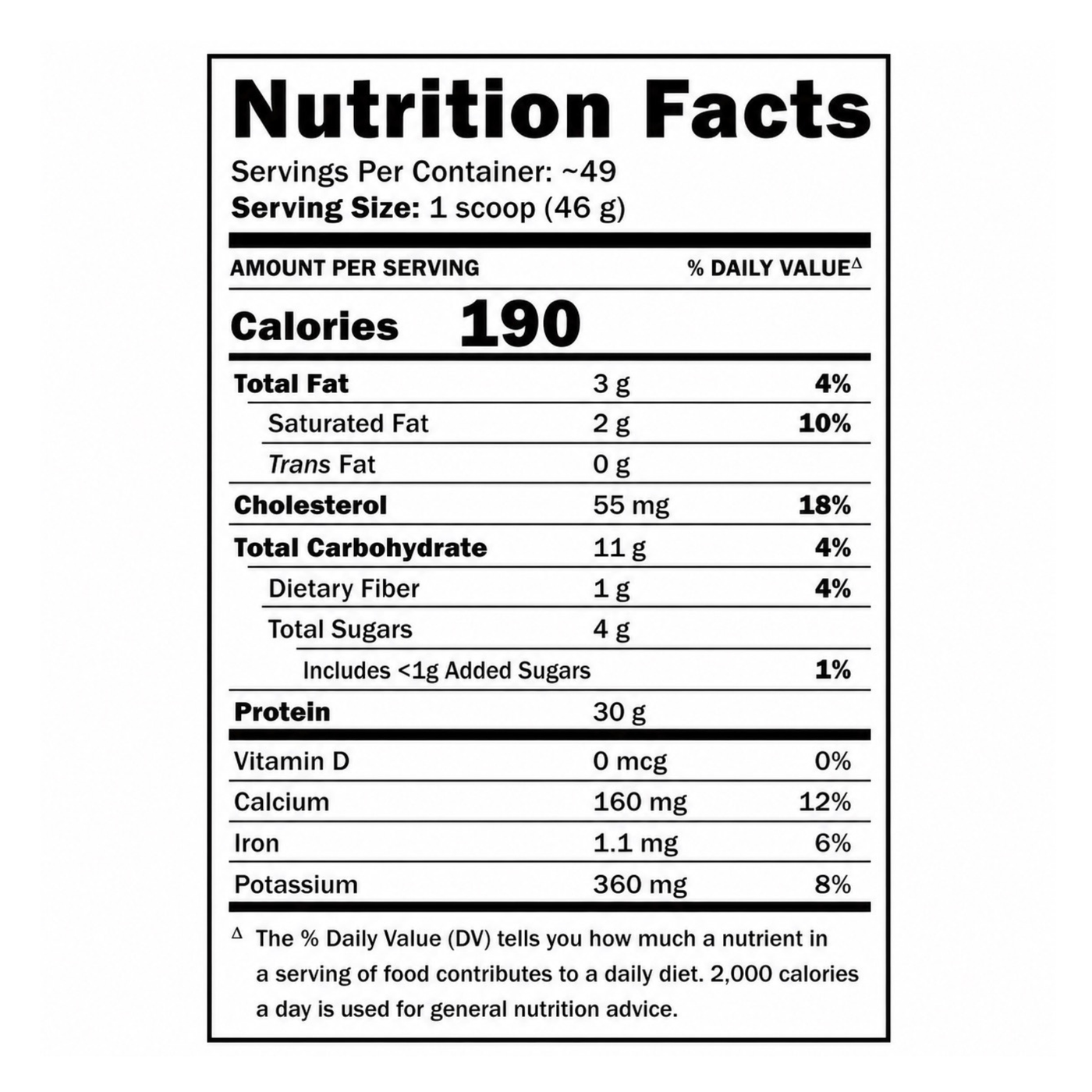 Informations Nutritionnelles