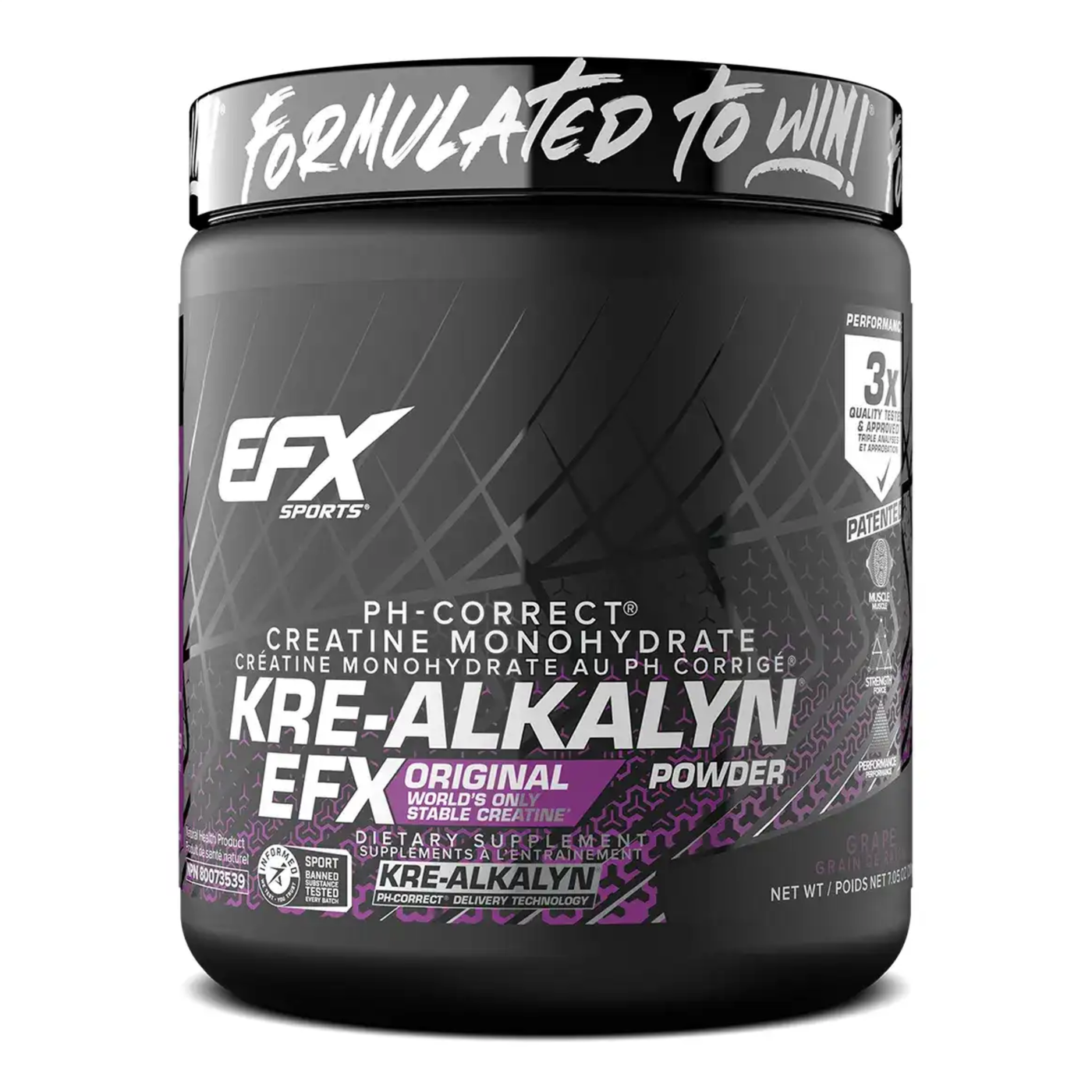 EFX Sports - Kre alkalyn Créatine PH Stable - 210g