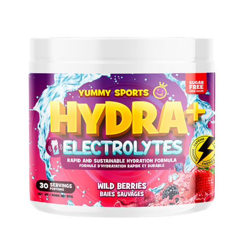 Yummy Sports - Hydra+Électrolytes avec caféine - 210g