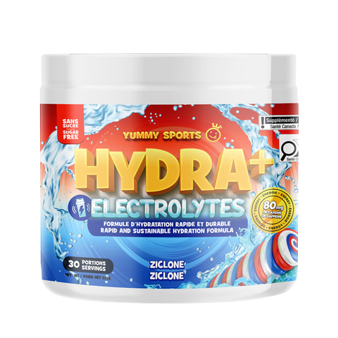 Yummy Sports - Hydra+Électrolytes avec caféine - 210g