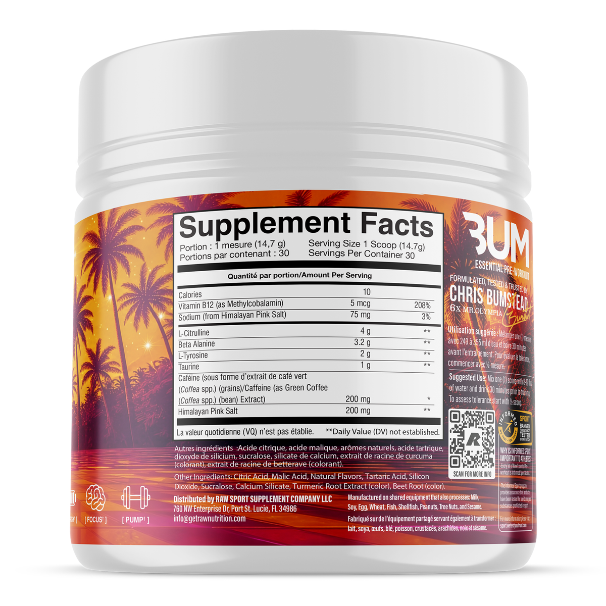Informations Nutritionnelles