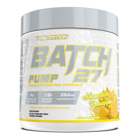 TC Nutrition - Batch 27 Pump Sans-Stimulant - 340g-400g