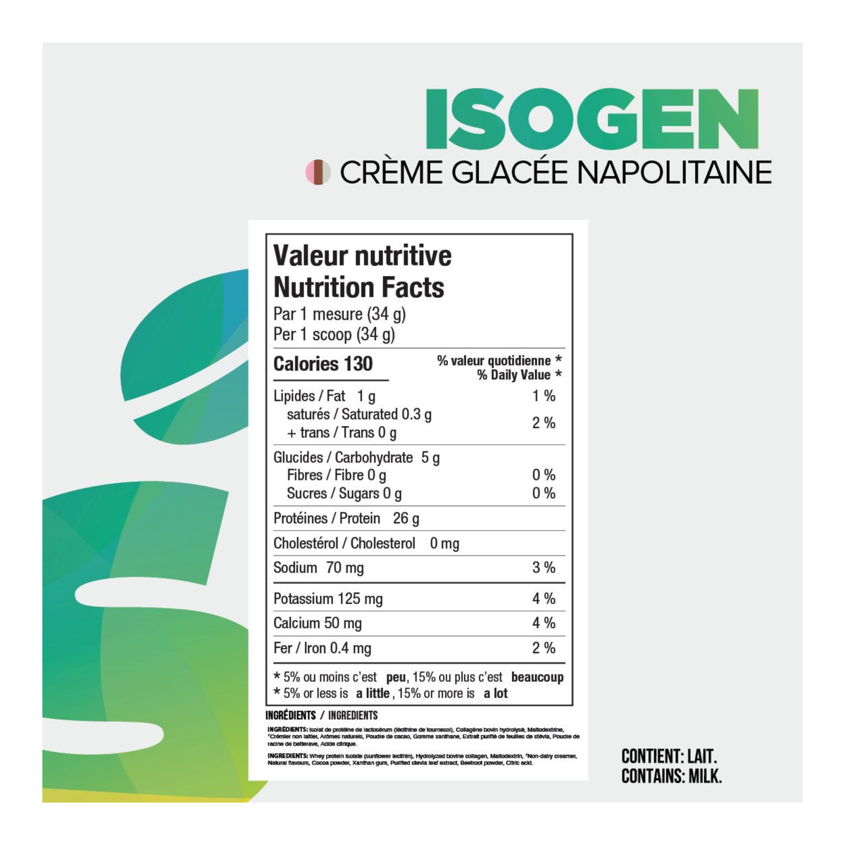 Informations nutritionnelles