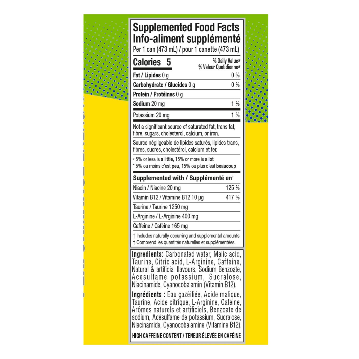 Informations Nutritionnelles