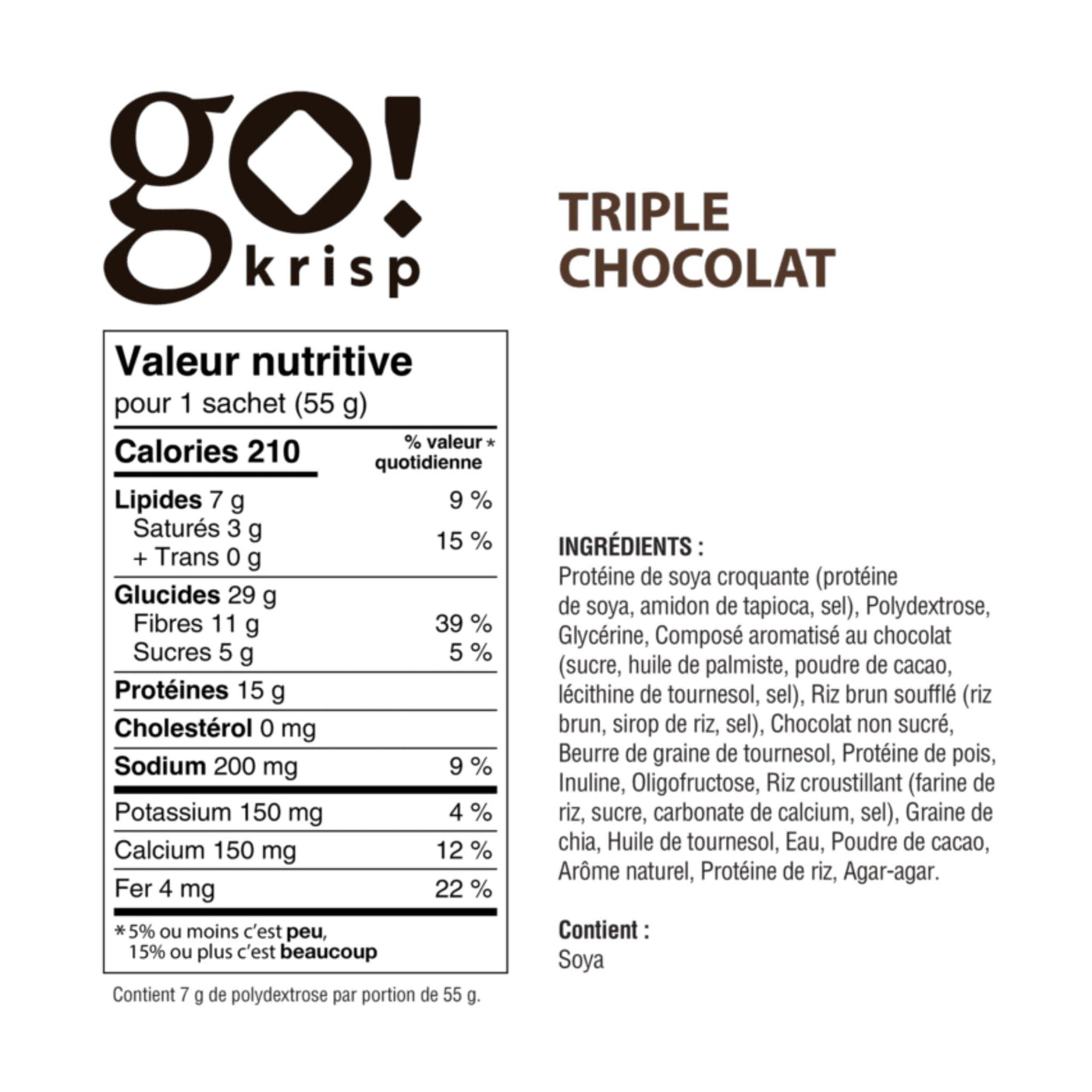 Informations Nutritionnelles