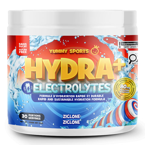 Yummy Sports - Hydra+Électrolytes avec caféine - 210g