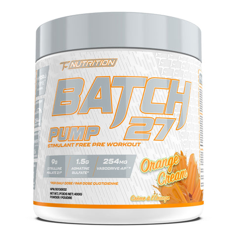 TC Nutrition - Batch 27 Pump Sans-Stimulant - 340g-400g