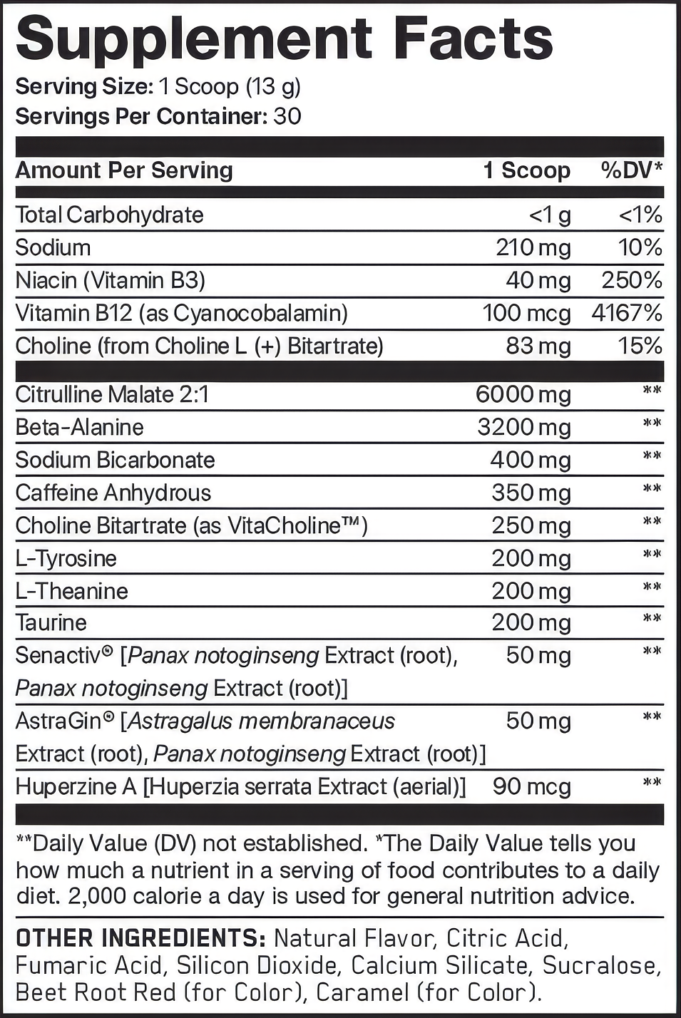 Informations Nutritionnelles