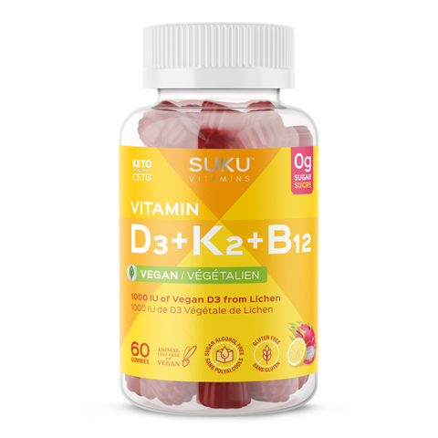 Suku - Vitamin D3+K2+B12 60 jujubes