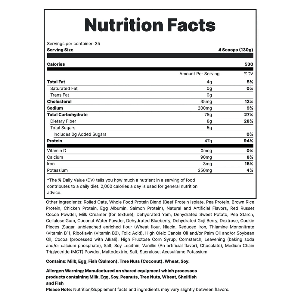 Informations Nutritionnelles