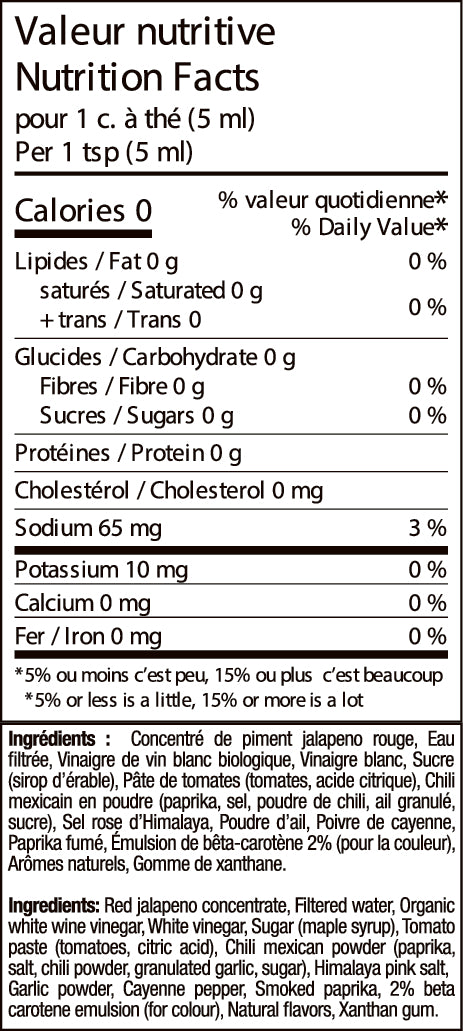 Informations Nutritionnelles