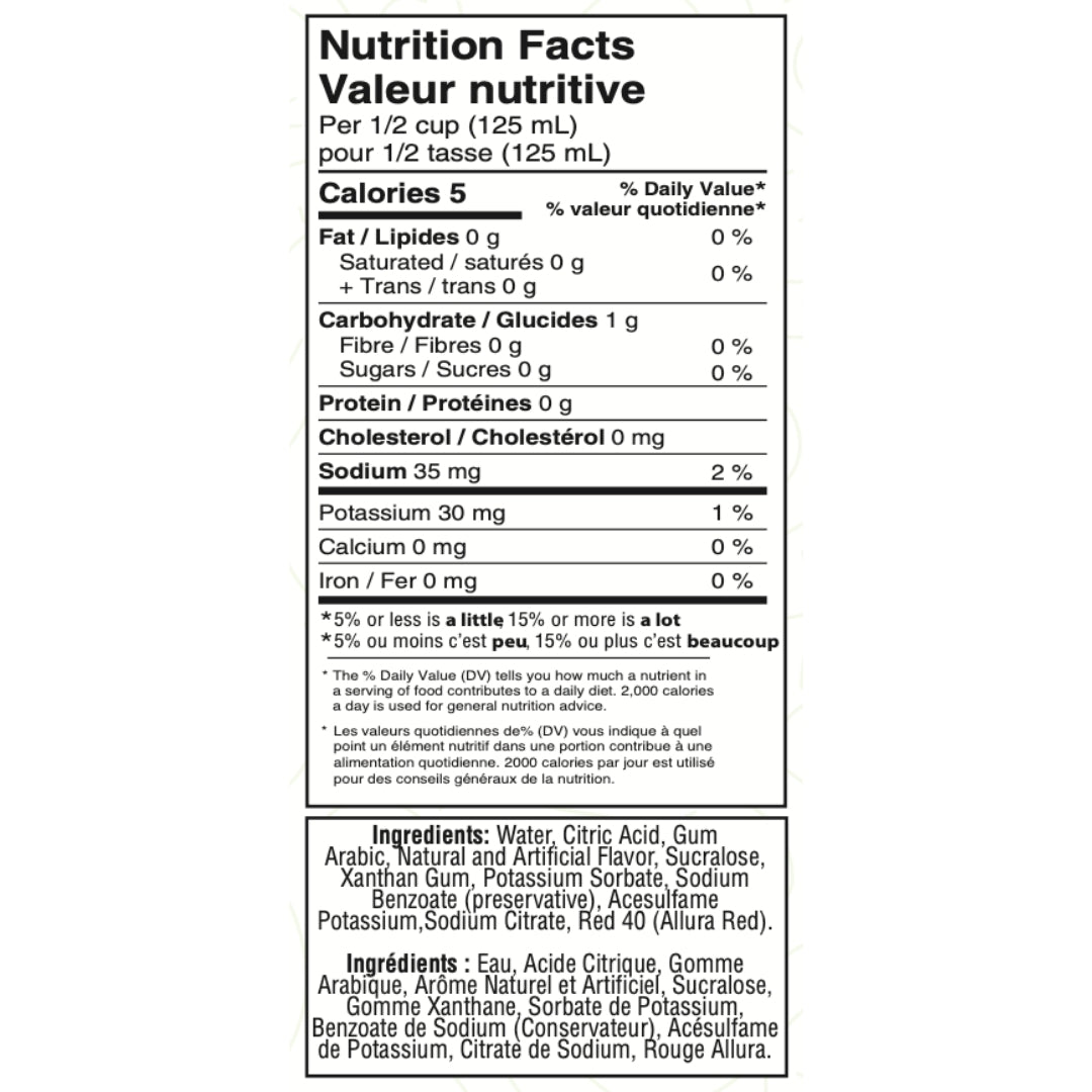 Informations Nutritionnelles