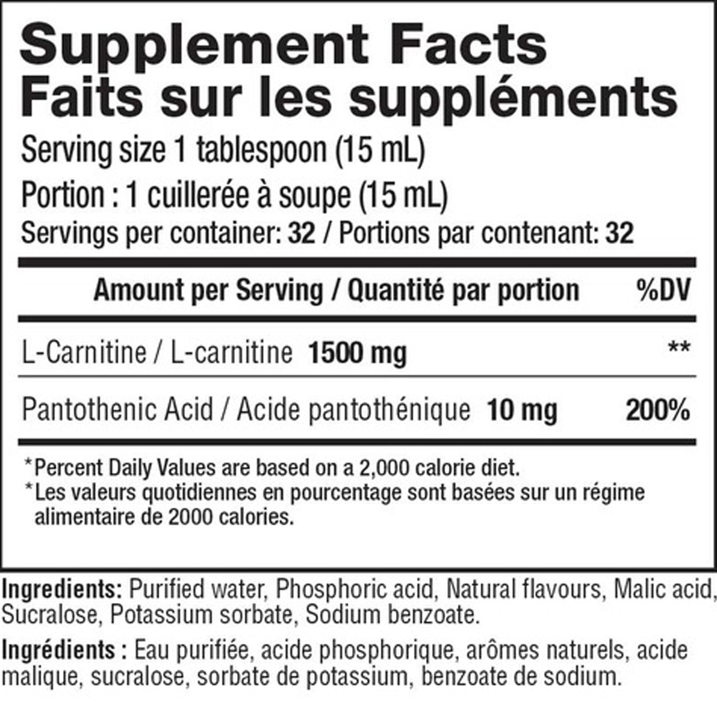 poliquin l-carnitine dosage Mammoth Mammoth - L-Carnitine Liquid 473ml