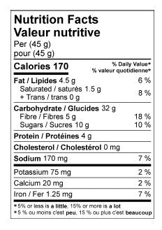 Informations Nutritionnelles
