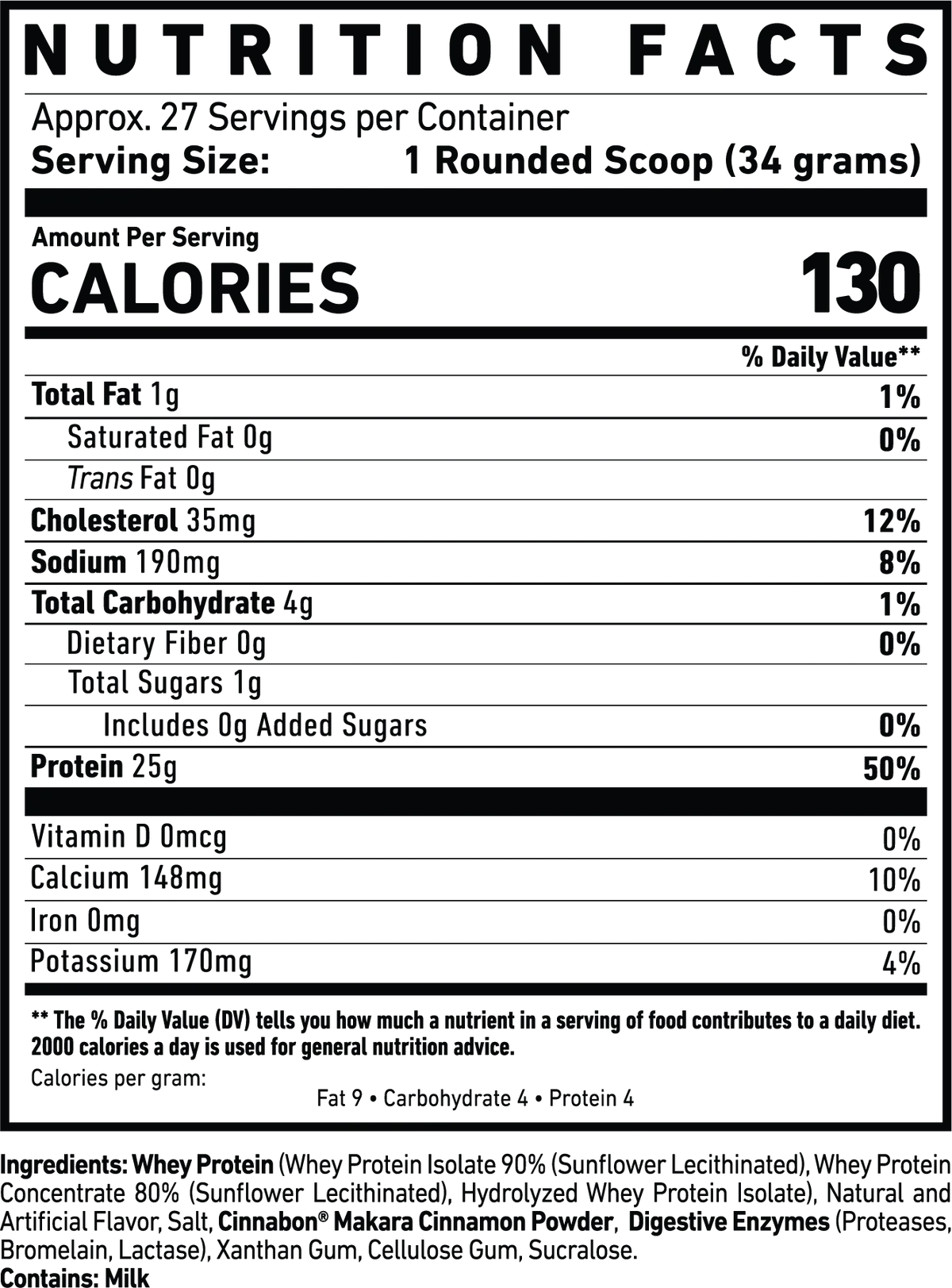 Nutritional Information