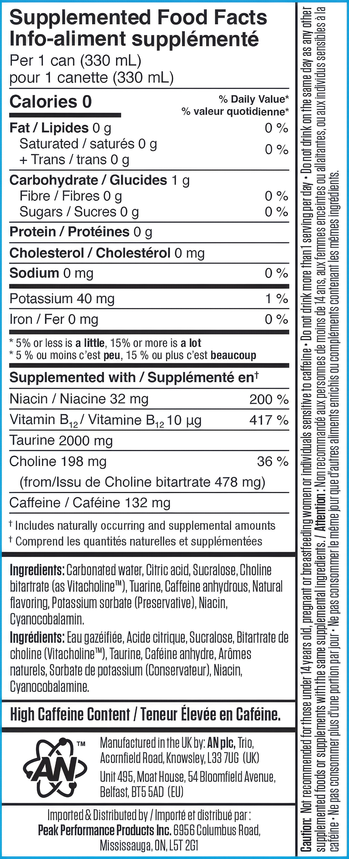 Informations Nutritionnelles