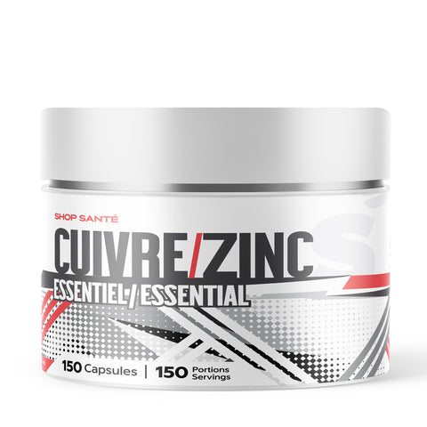 Shop Santé - Zinc + Cuivre - 150 capsules