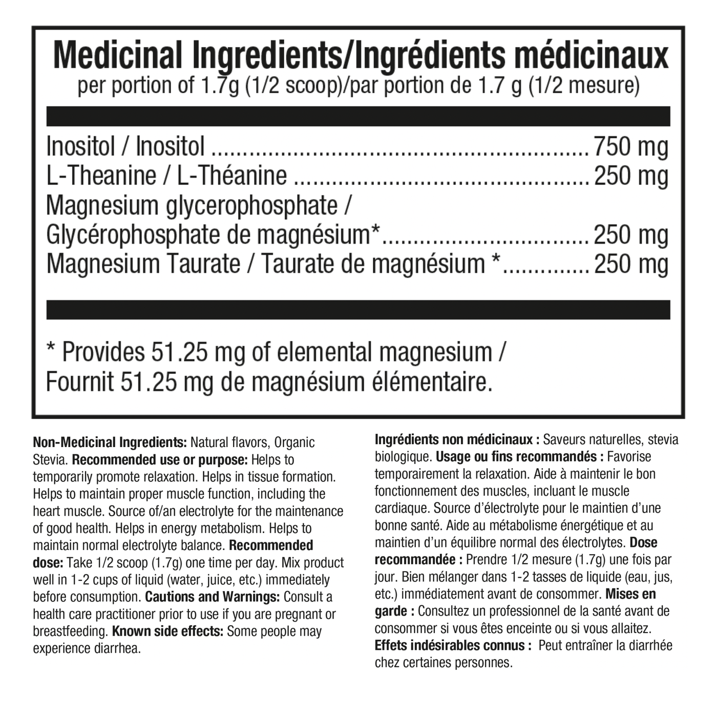 Informations Nutritionnelles