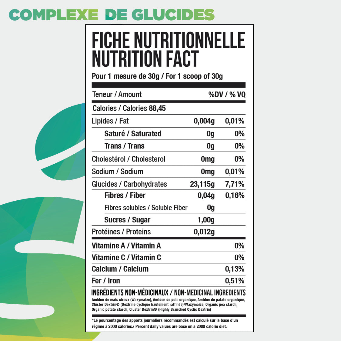 VRAC - Complex Carbohydrates- 1lb – Shop Santé