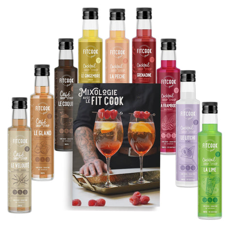 Fitcook Foodz - Livre Mixologie et 9 Sirops